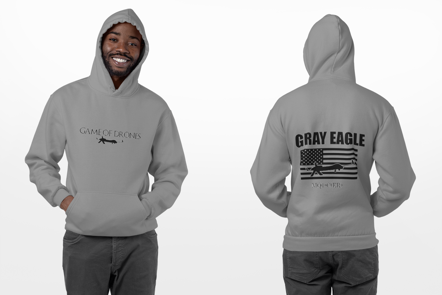 Gray Eagle Hoodie