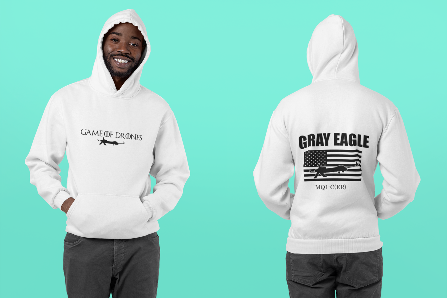 Gray Eagle Hoodie