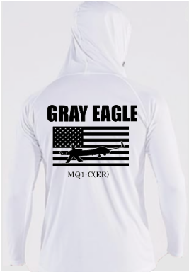 Gray Eagle workout long sleeve hoodie
